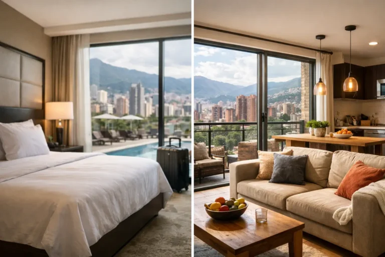 Hotel o Airbnb Medellín: qué te conviene