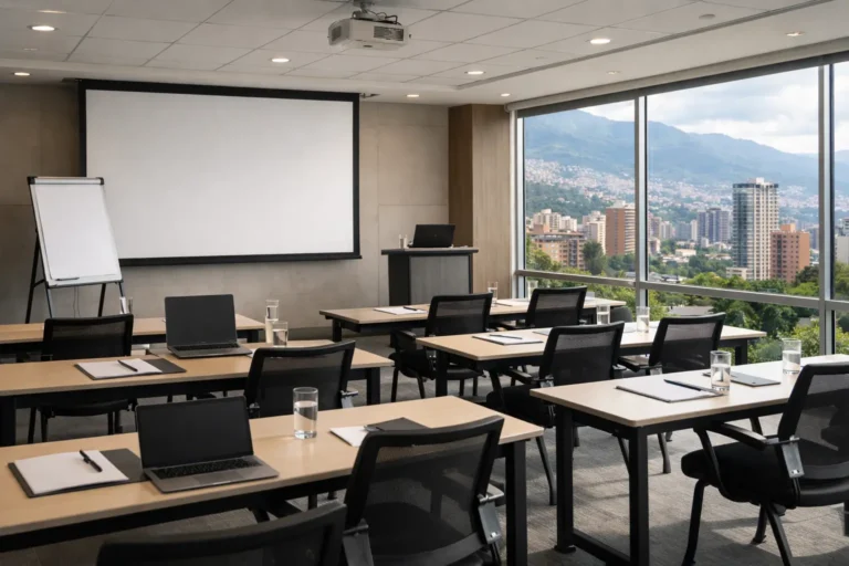 Salón para capacitaciones en Medellín