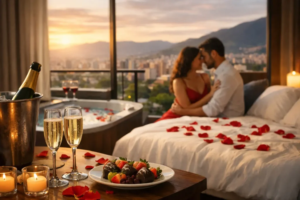 Planes románticos en hotel Medellín: qué elegir