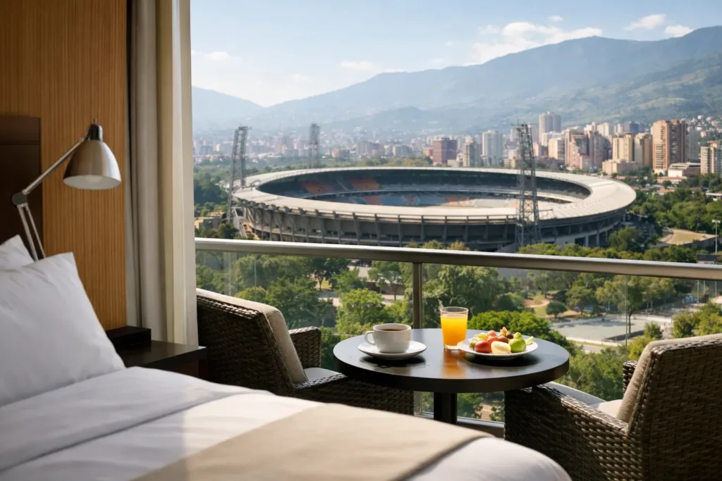 Hotel cerca estadio en Medellín: qué valorar