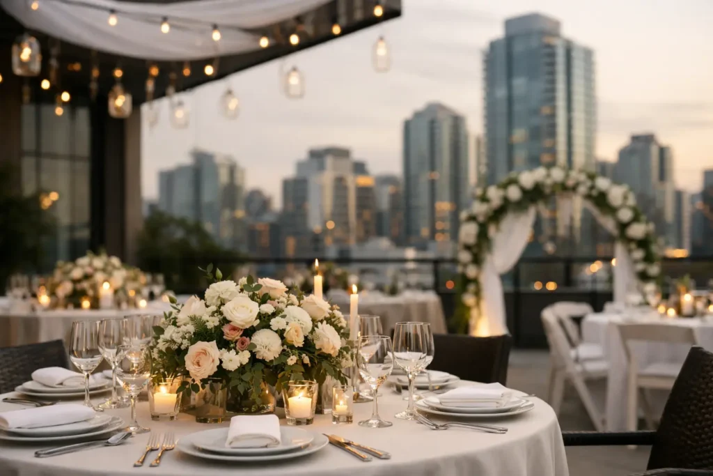 Salones para boda urbana que simplifican tu día