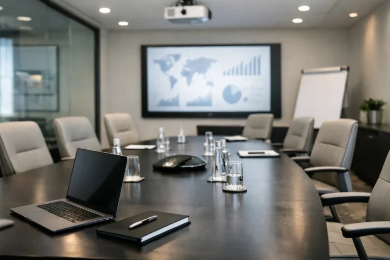 Qué incluye un salón empresarial bien equipado